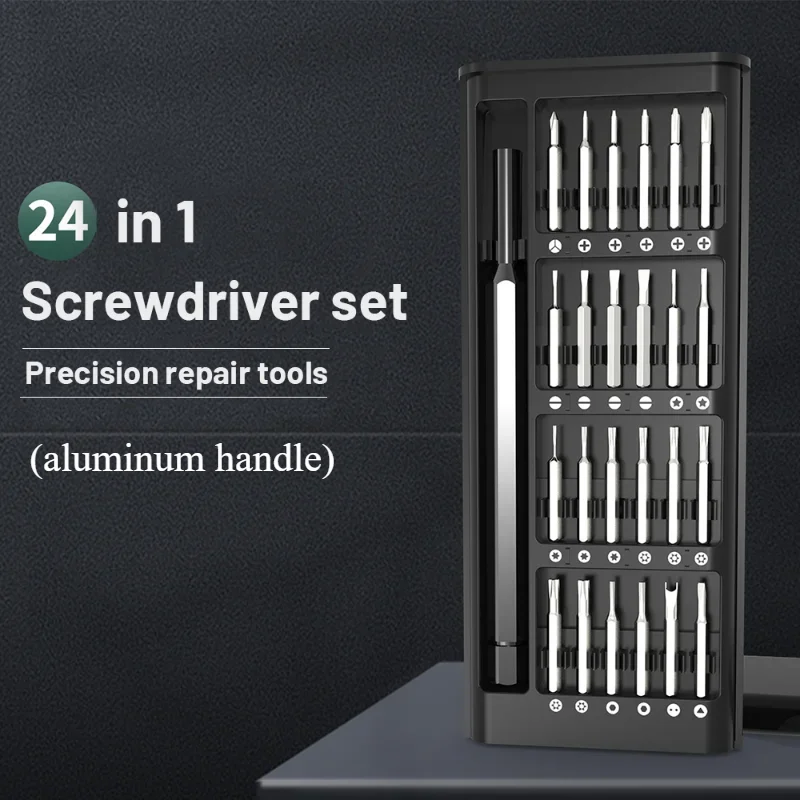 

Профессиональный набор отверток 24 в 1, прецизионные магнитные отвертки для телефона, часов, ювелирных изделий, многофункциональный набор инструментов для ремонта