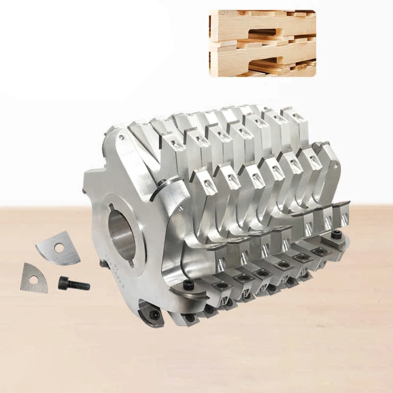 

Woodworking Machinery Parts Replaceable Cutter Head for Wood Pallet groove Stringer Notcher Slot Machine