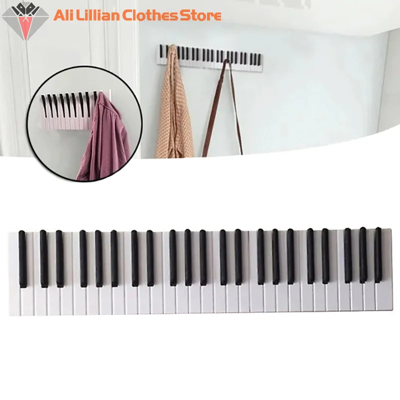 

39 см вешалки для одежды, клавиши фортепиано, настенный крючок для одежды, вешалка, украшение на стену для дома, кухни, милый декор для комнаты, настенное искусство, подарки
