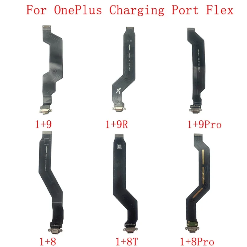 USB Charging Port Connector Board For OnePlus 9 Pro 9R 8T 8 Pro 7T 7 Pro 6 6T Charging Connector Flex Cable Repair Parts