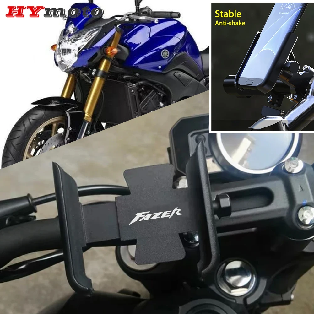 Motorcycle Handlebar Mobile Phone Holder GPS Stand Bracket For Yamaha Fazer 150 250 400 1000 FZ25 FZ1 FZ6 FZ8 FZ8N FZ 1 6 8 25