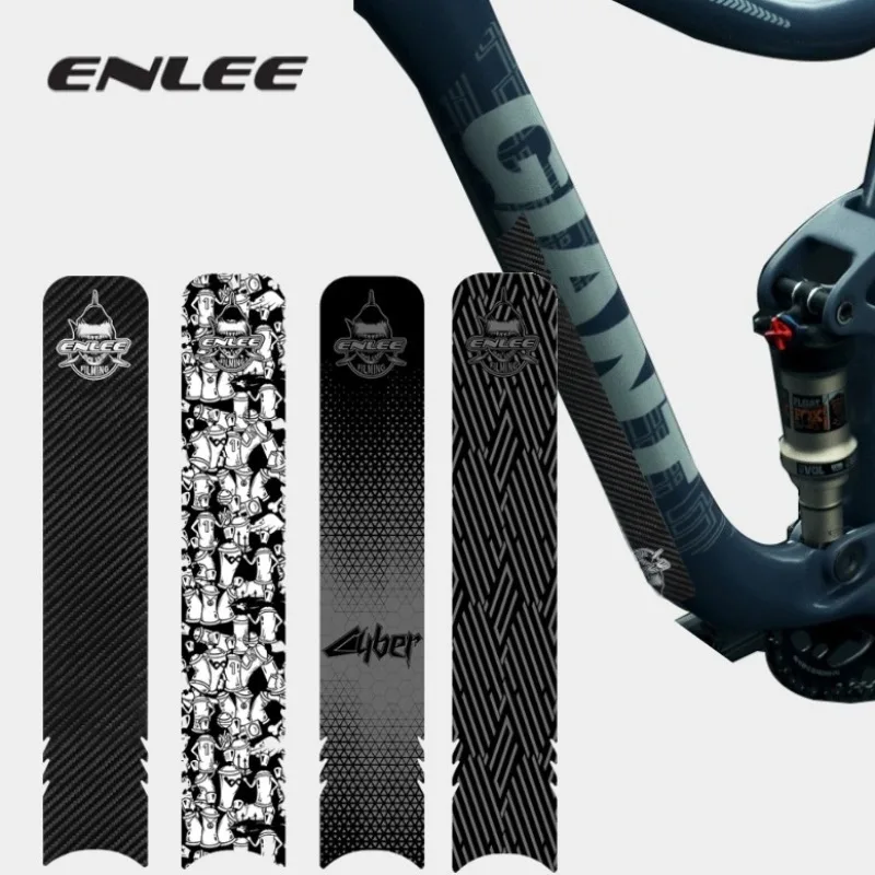 

ENLEE защитная наклейка на раму велосипеда MTB съемная велосипедная нижняя трубка наклейка против царапин защитная лента аксессуары для велоспорта