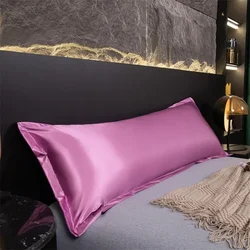 1pc 100% Silky satin Pillow Protector, satin body Pillowcase Protector Soft Comfortable long Pillow Covers