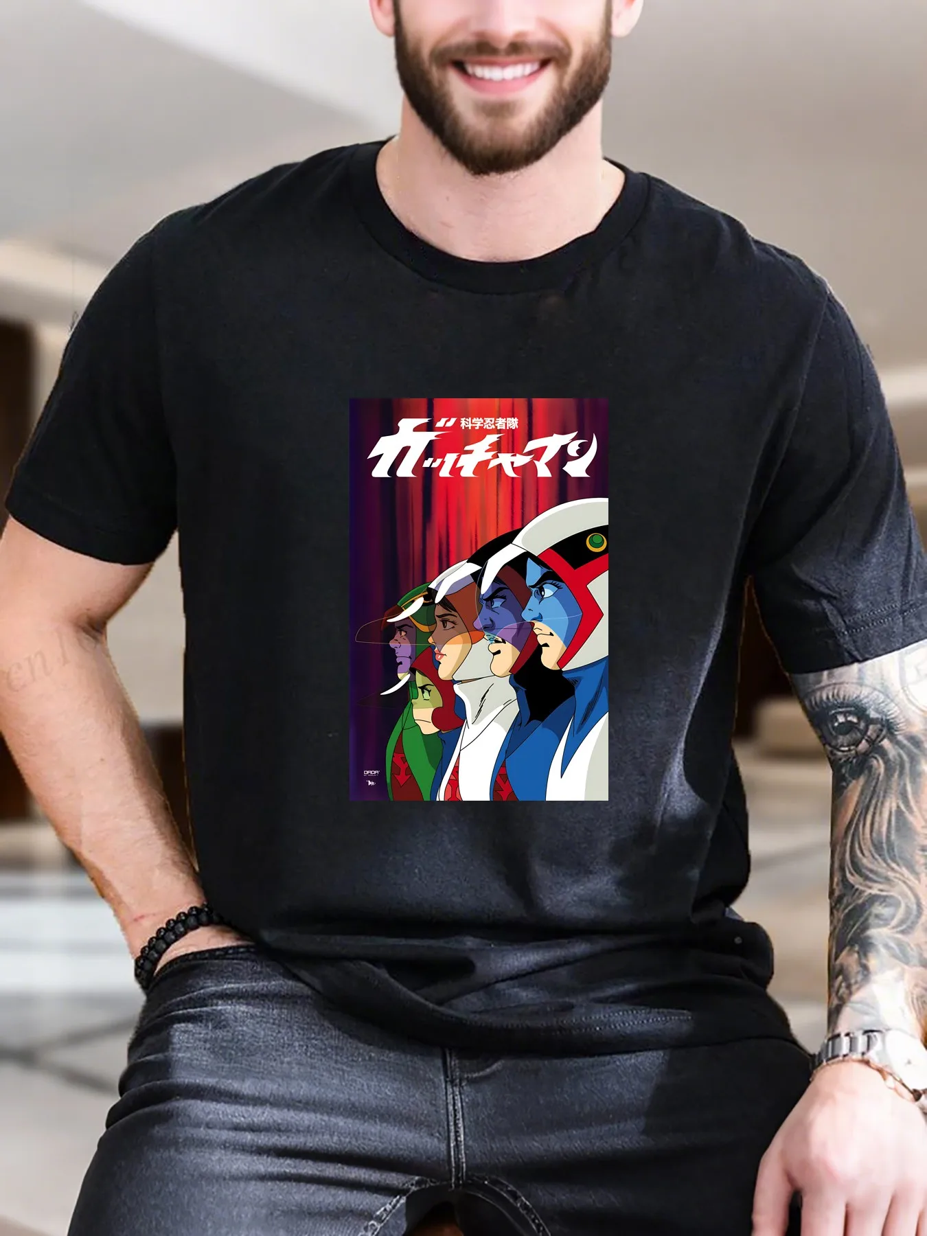 

New Arrival Fashion Men's Printed Short Sleeve T-Shirt Crowd Graphic Design 100% Cotton Breathable Soft Casual Everyday Wear