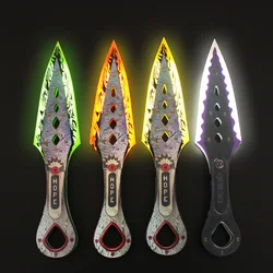 Arma luminosa das lendas do ápice para meninos, herança, modelo Kunai, acrílica, carga, adereço brilhante, figuras de anime, brinquedo de coleção, 30cm