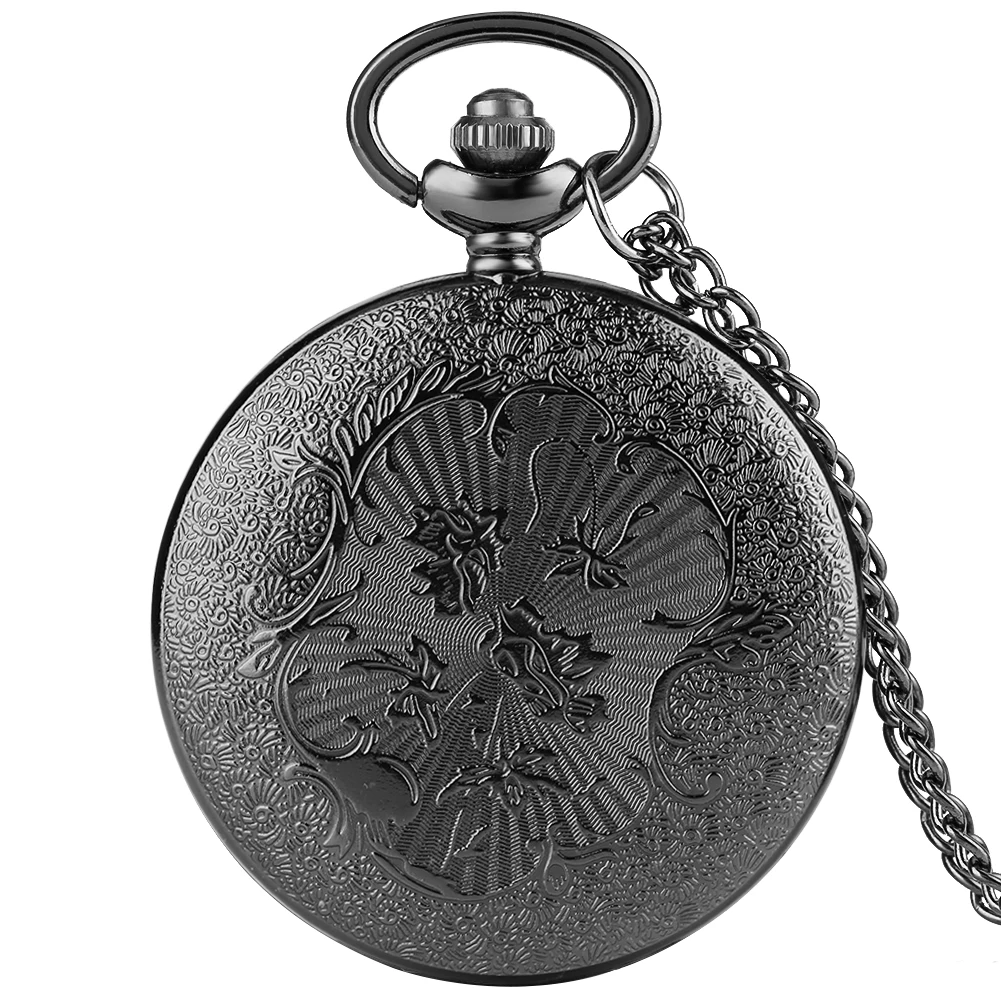 Retro Antique Roman Numeral Display Quartz Pocket Watch Fashion Silver Gold Necklace Pendant Clocks Birthday Gifts for Men Women