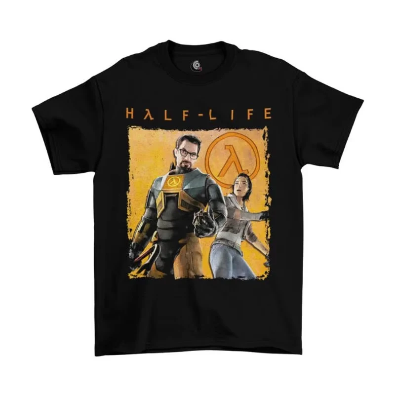 Half-Life Opposing Force Herren Damen T-Shirt, Gaming Kurzarm O-Ausschnitt Casual Tee für Gaming-Fans, Vintage Streetwear Männer-Oberteil – Detail 4