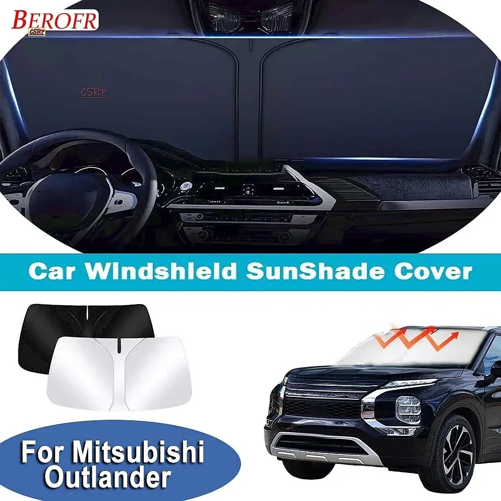 For Mitsubishi Outlander 2021-2026 Car Windshield Sunshade Cover Front Window Sun Shade Heat Insulation Summer Auto Accessories