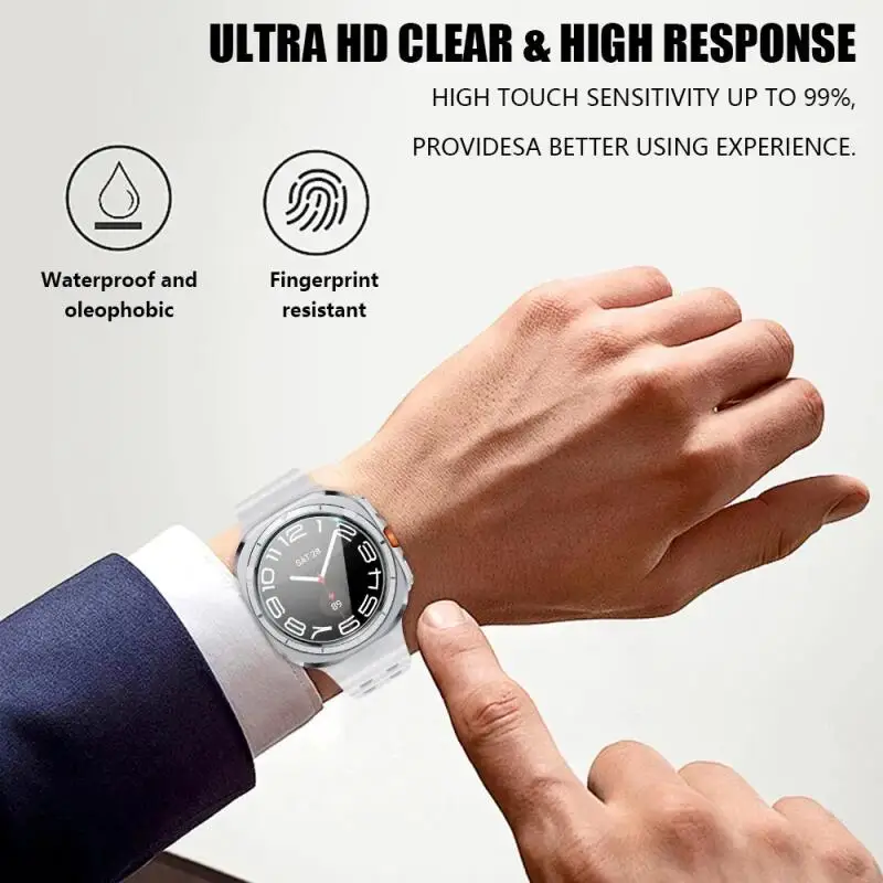 Displayschutzfolie für Samsung Galaxy Watch Ultra 47 mm, gehärtetes Glas, Schutzfolie für Samsung Watch 7 40 mm 44 mm Schutzfolie – Detail 11