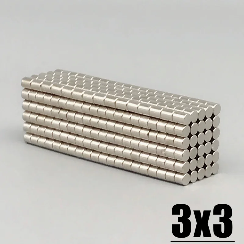 Fridge Tool Magnet 50-10000pcs 3x3mm Round Shape Imane For Kitchen Office Craft Diy Whiteboard Garage Tool Home Decoration
