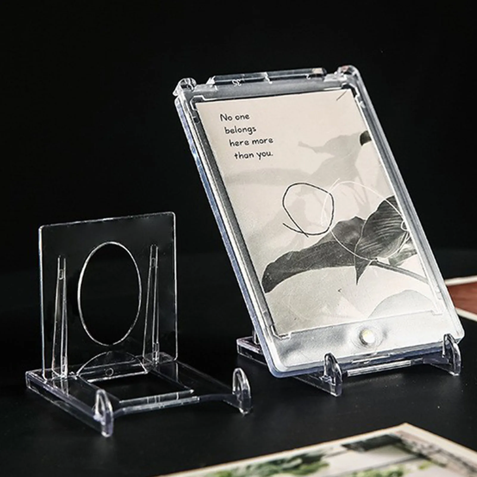Collectors Acrylic Display Stand Adjustable Clear Easel Holder for Action Figures Plates Home Store Shop Durable Lightweight