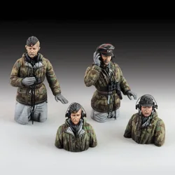 1/35 Resin Soldier Model GK military theme(4people no headset) unassembled and unpainted DIY kit