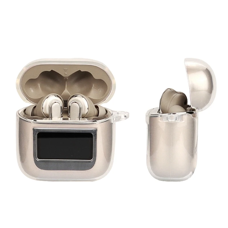 غلاف حماية من السيليكون الشفاف لجهاز JBL Tour Pro 2 واقي لسماعة الرأس اللاسلكية غطاء حماية لسماعة الرأس غلاف حماية مضاد للغبار