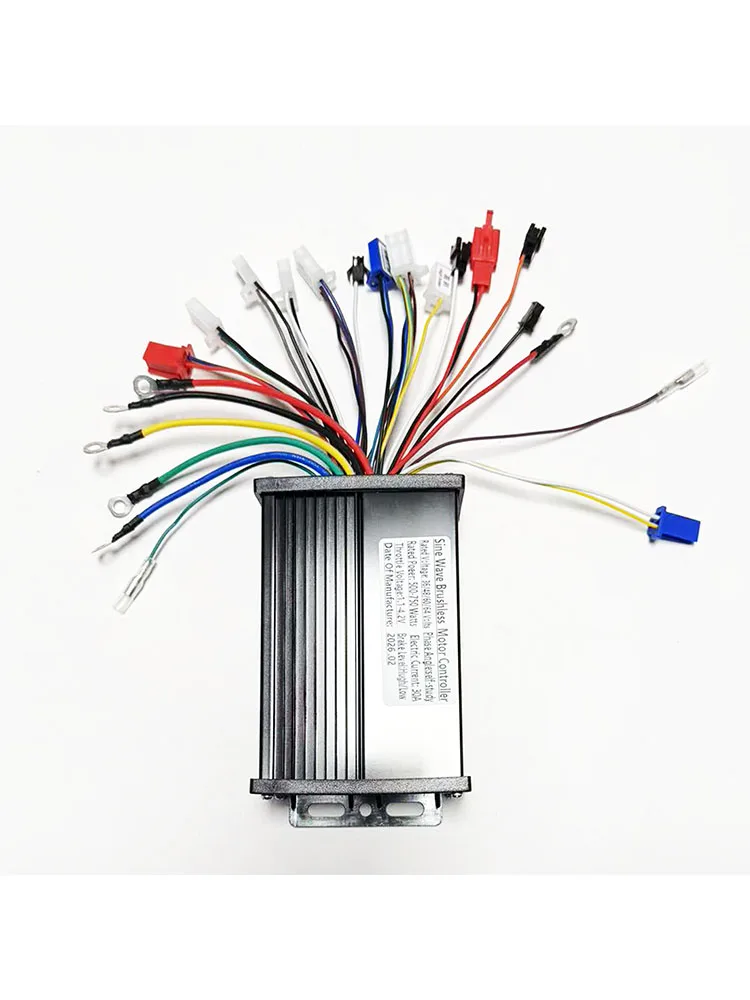 36V/48V 300W/500W 25A Three-Mode Sine Wave Brushless Motor Controller Drive Universal, for Electric Bicycles, Motorcycles Repair