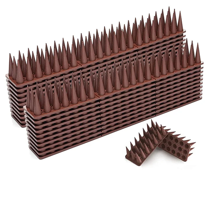 20 PCS Bird Deterrent Spikes Birds Repellent Spikes for Outside to Keep Birds Away,Fence Spikes for Railing and Roof