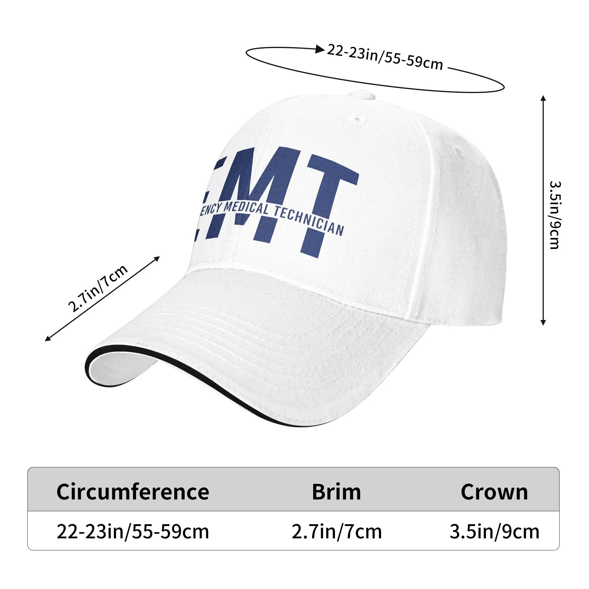 EMT Emergency medical Technician EMS Emergency Medical Services Star of Life Baseball Cap y2k Sun Hats Female Male Snapback Cap