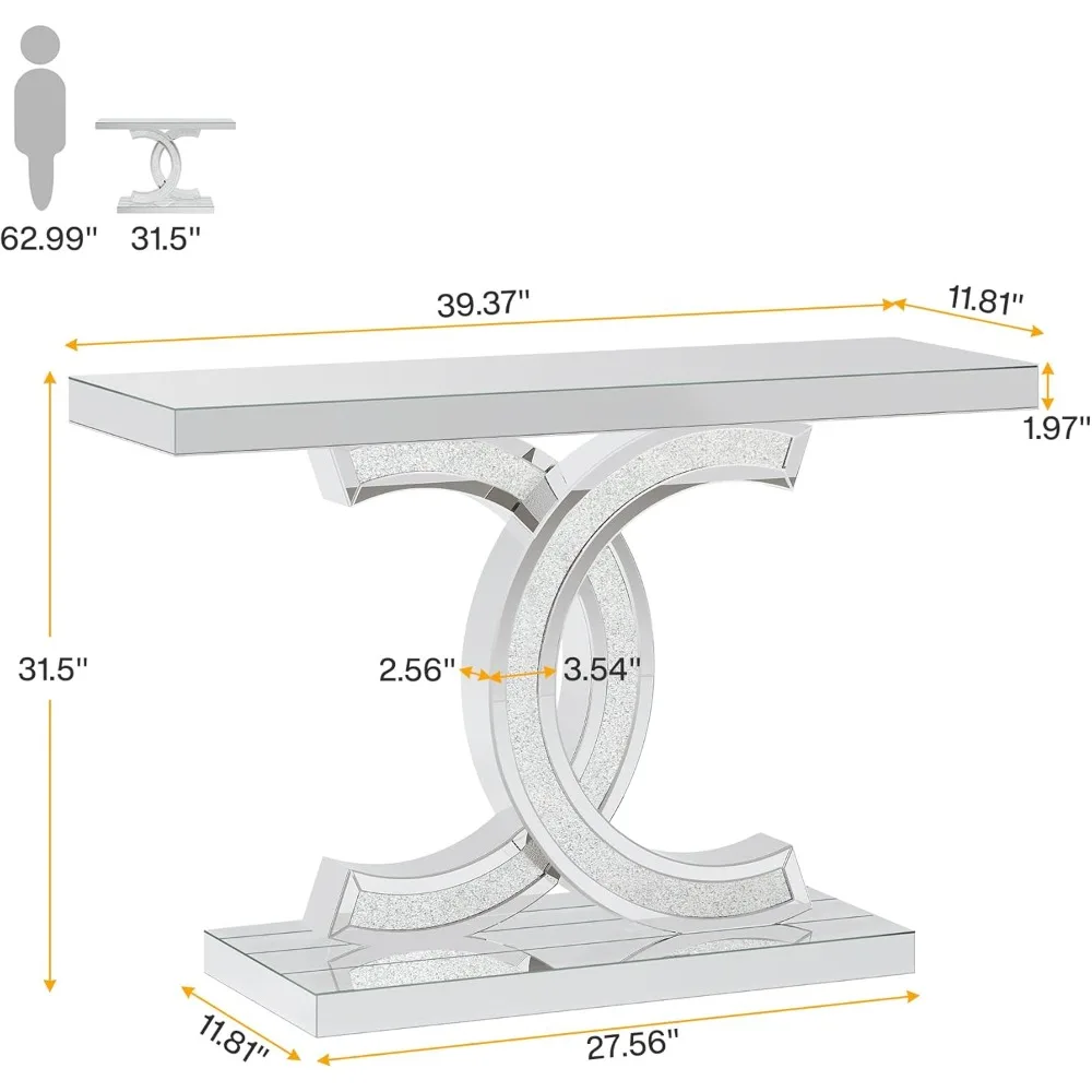 Mirrored Console Table, 39