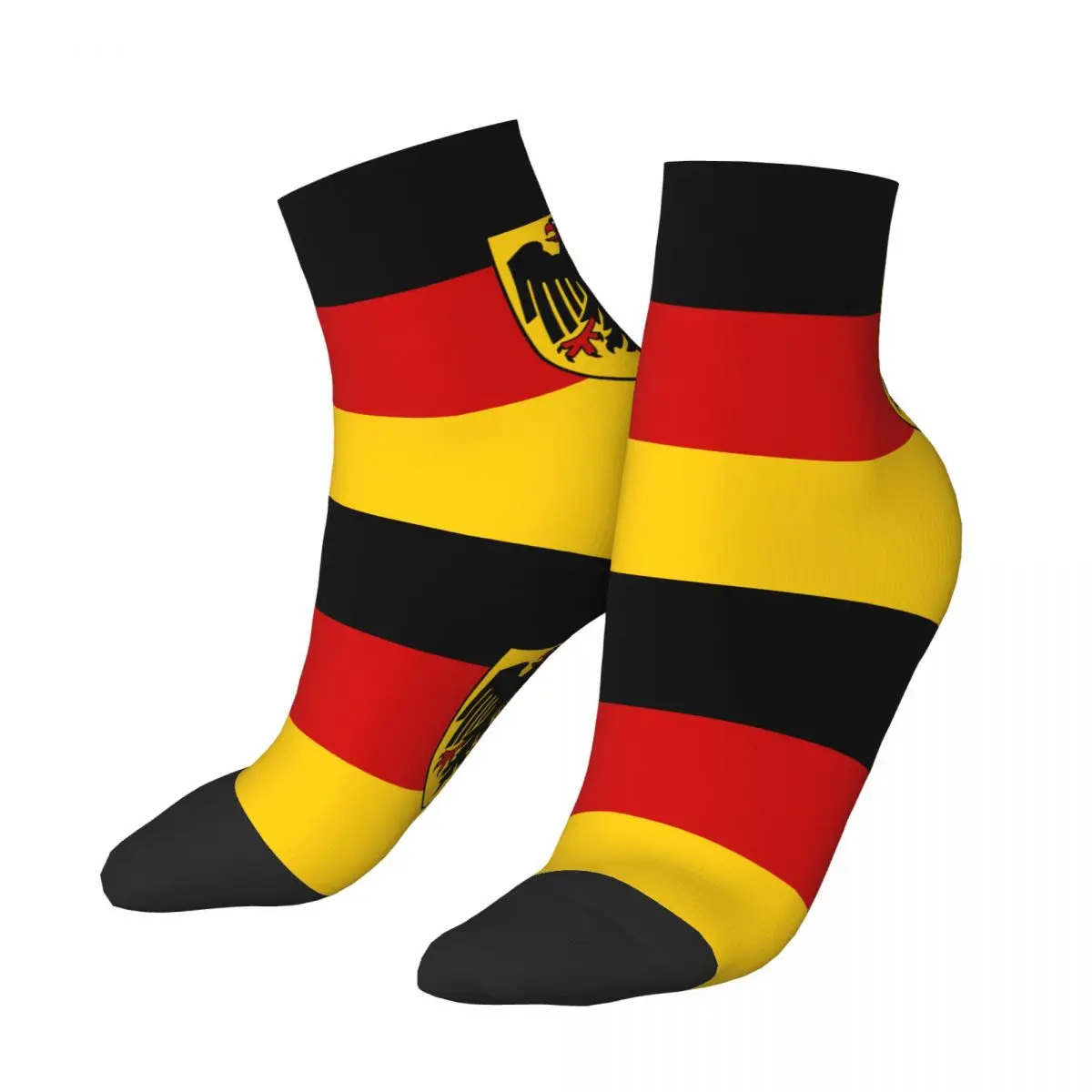 Chaussettes unisexes pour hommes, drapeau allemand, mode patriotique allemande, printemps été automne hiver