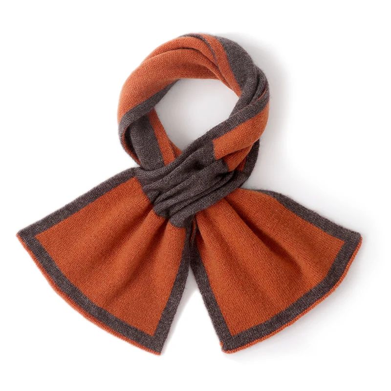 100% wool knitted triangular air conditioning scarf for autumn and winter warmth, women's cashmere small scarf