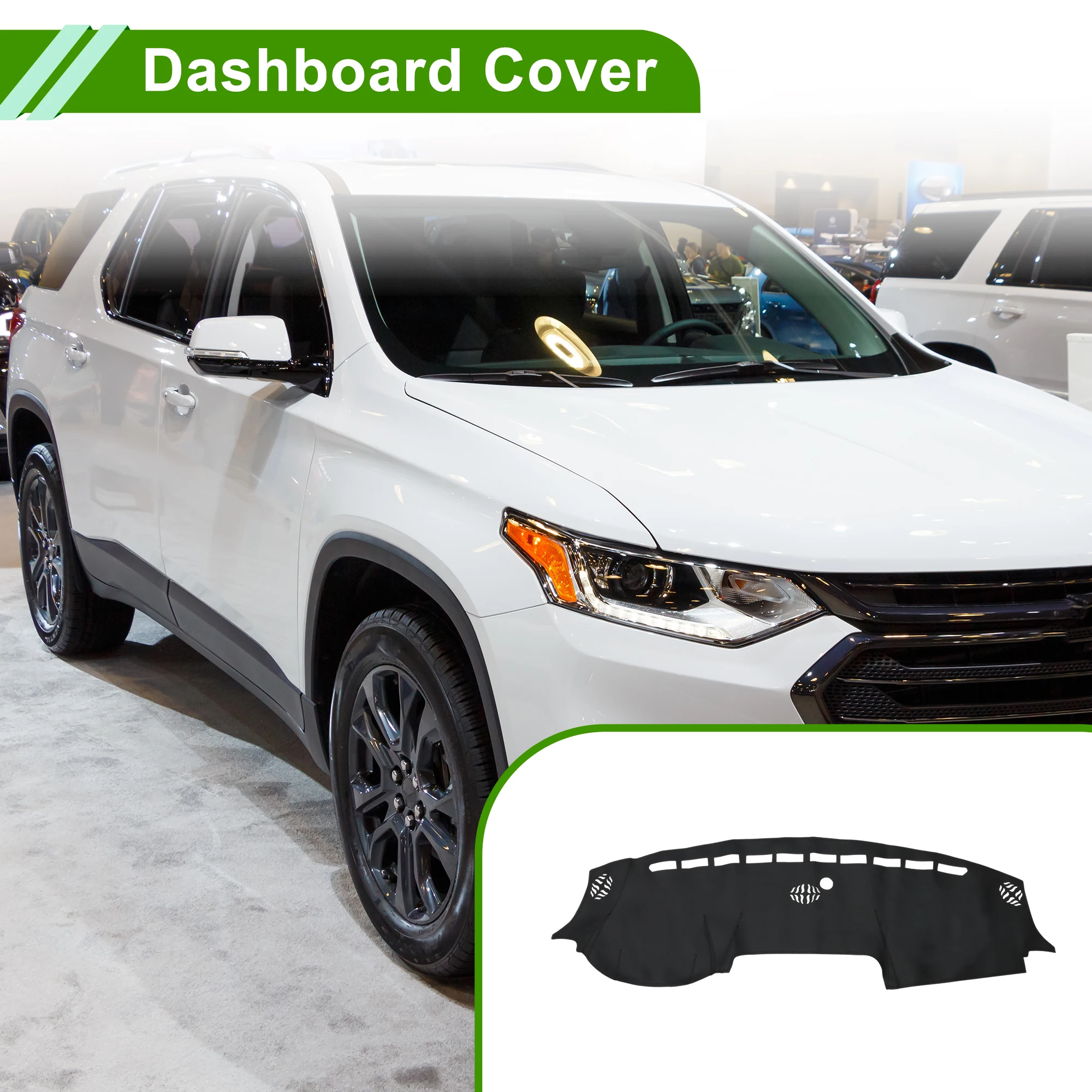 

Крышка приборной панели UXCELL для Dodge for Ram 1500 2019–2025, черный, 1 шт.