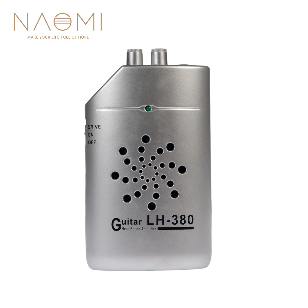 

NAOMI Amplifier LH-380 Mini Guitar Amplifier Guitar Head Phone Amplifier Portable Guitar Practice Sliver Guitar Accessories