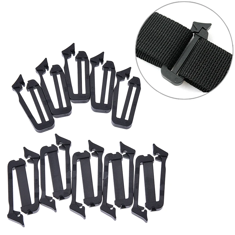 5x molle webbing buckle strap belt end clip adjust keeper backpack accessories New arrive