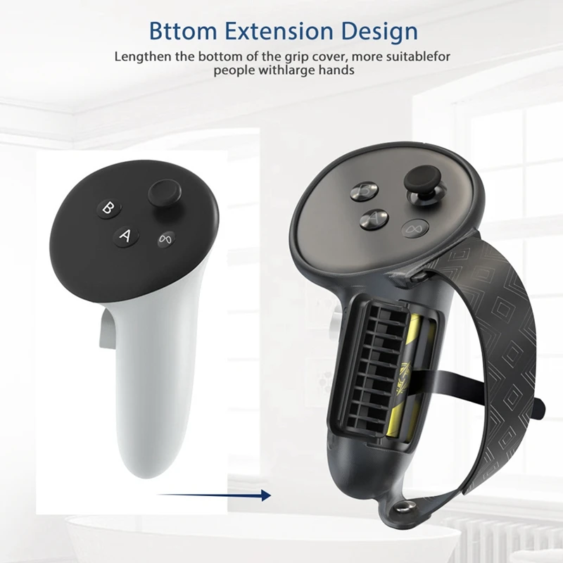 Pokrowiec ochronny na Meta Quest 3S VR Akcesoria Uchwyt kontrolera Pokrowiec na uchwyt Silikonowa pełna ochrona