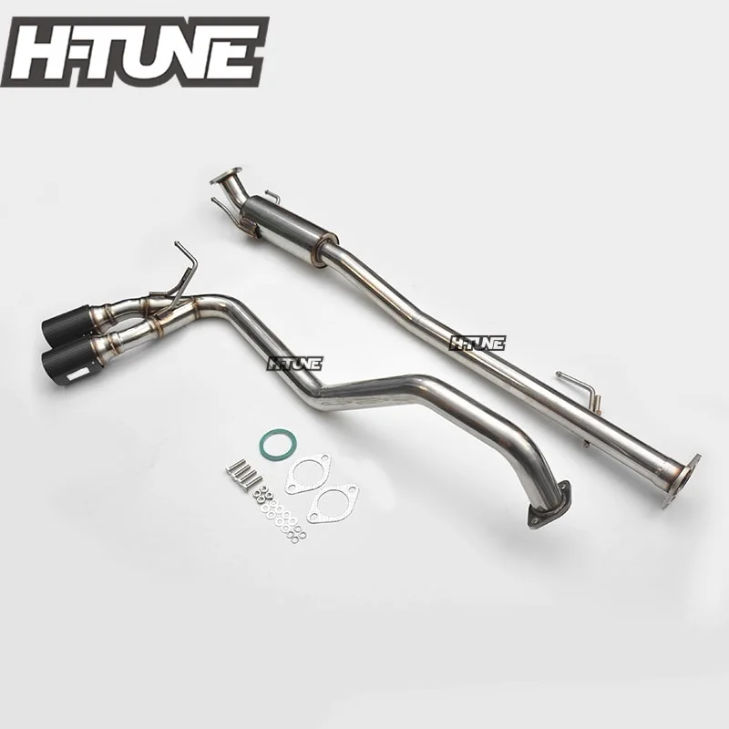 For Hilux REVO GUN156R 1GD-FTV / 2GD-FTV 2015+ Car Exhaust Pipe Twin Carbon Side Muffler