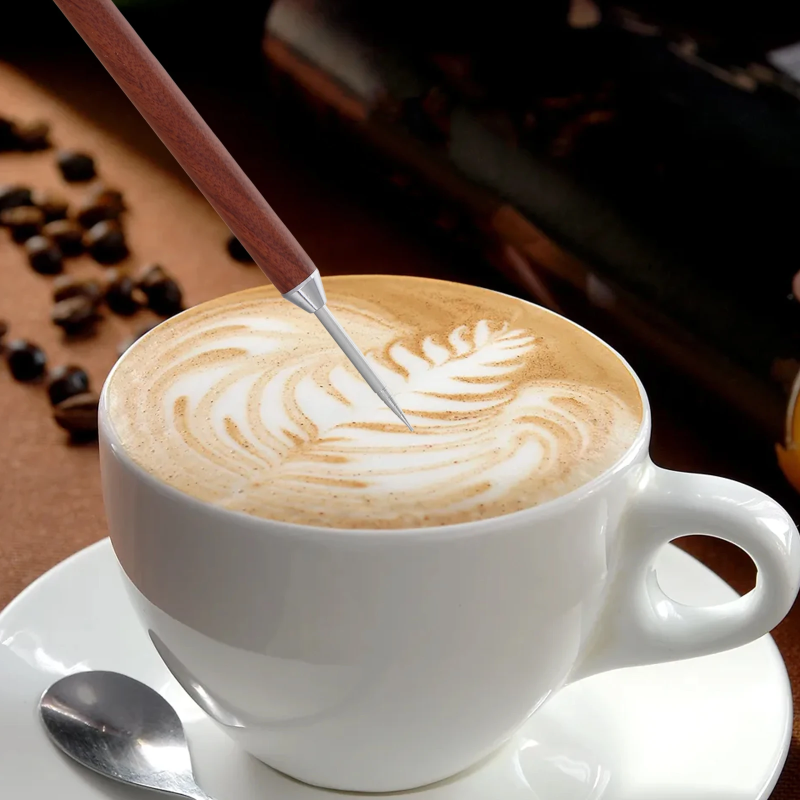 

2 Sets Coffee Latte Needle Tools Stirring Espresso Mixer Decorator Gadgets Accessories Art Needle Fancy Latte Pen Easy Clean
