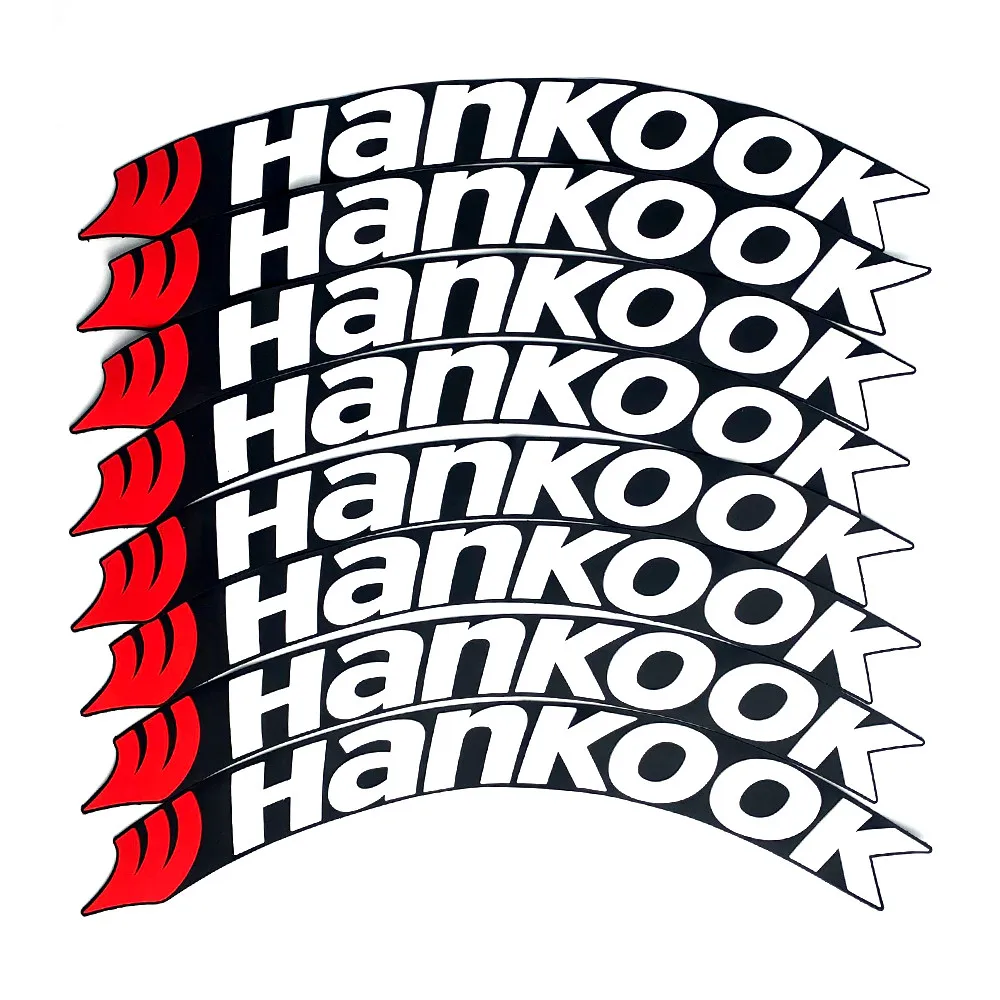 Hankook العالمي 3D السيارات للماء الإطارات ملصق سيارة عجلة المطاط الملتصقة حروف الشارات الملحقات #5