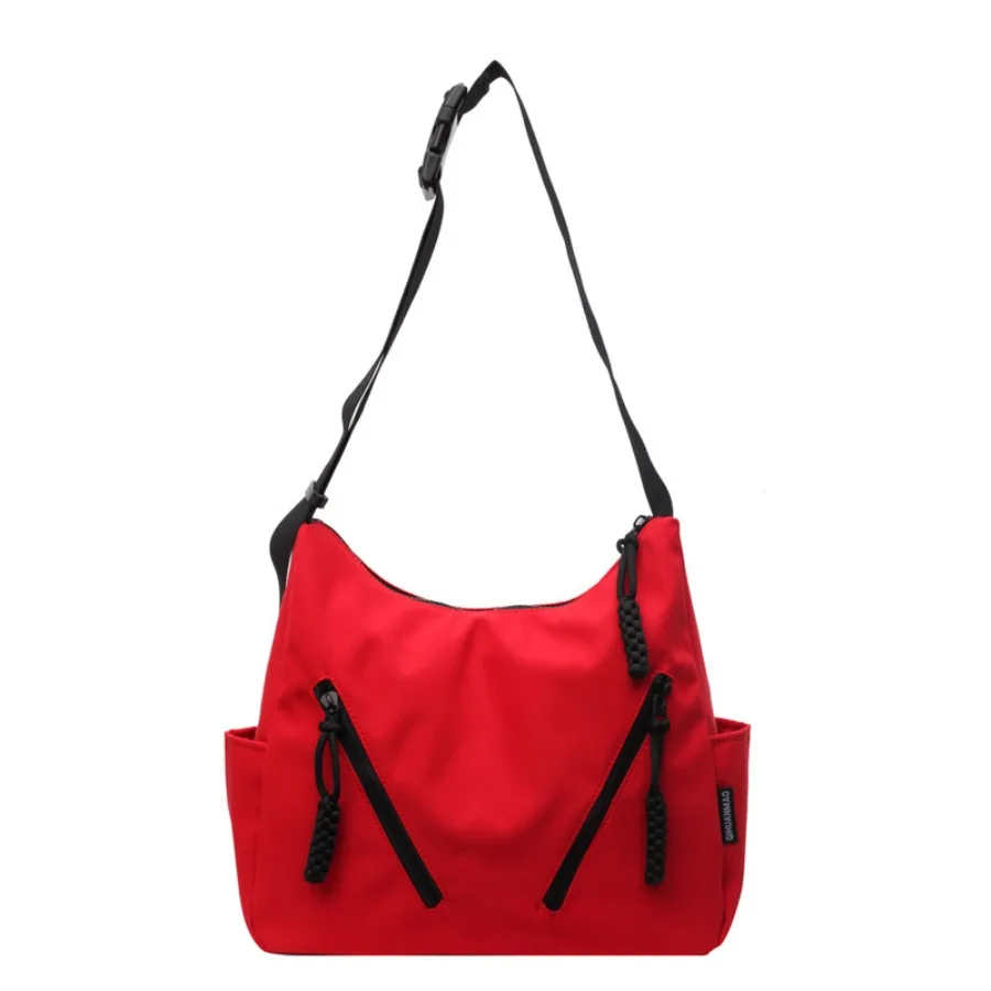 

Повседневная универсальная сумка на одно плечо большой вместимости в корейском стиле, минималистичная однотонная студенческая дорожная сумка через плечо