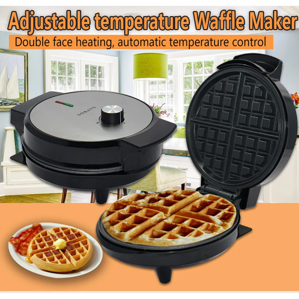 

1000W Electric Waffles Maker Machine Home Kitchen Cooking Appliance for Kids Breakfast Dessert Pot Fried Eggs Pan Mini Cake Oven