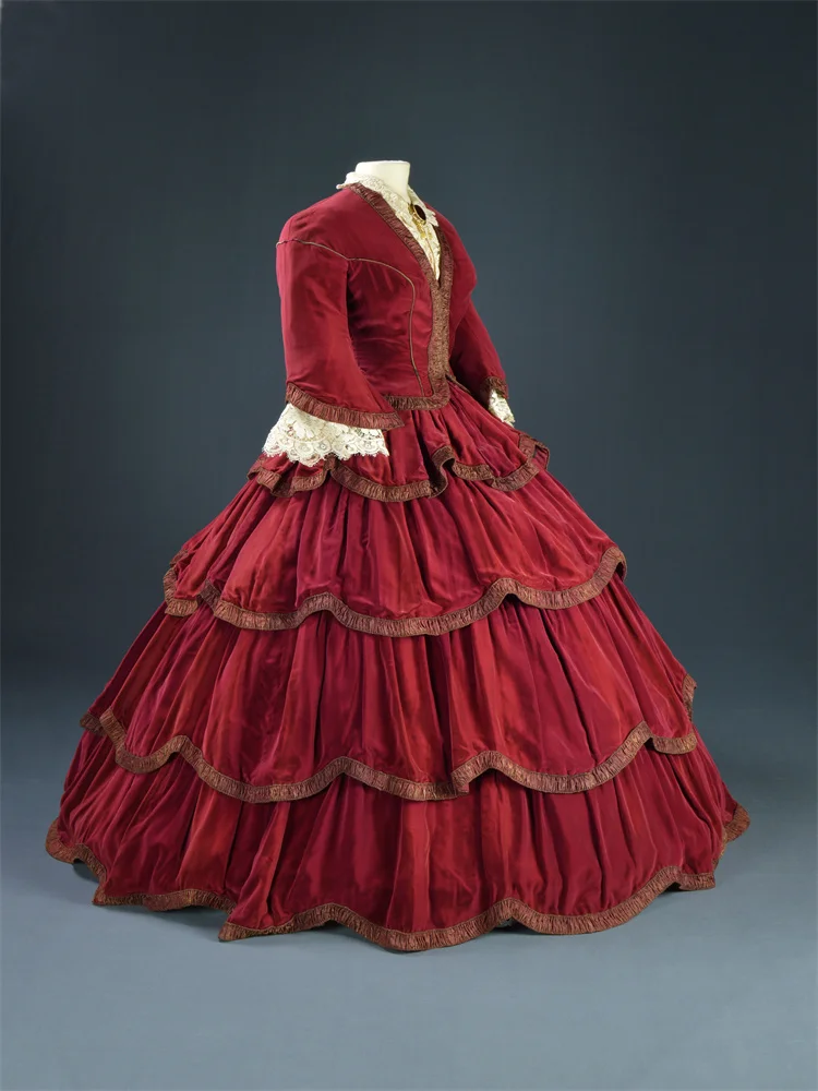 Movie The Heiress Catherine Sloper Cosplay Costume Women Medieval Romantic Victorian Ball Gown