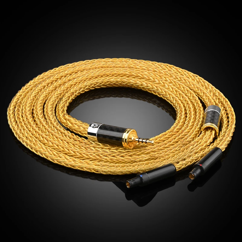 Ataudio hifi kopfhörer kabel hi-end 16 stränge occ core hd800 kopfhörer kabel für hd800 player kopfhörer 3