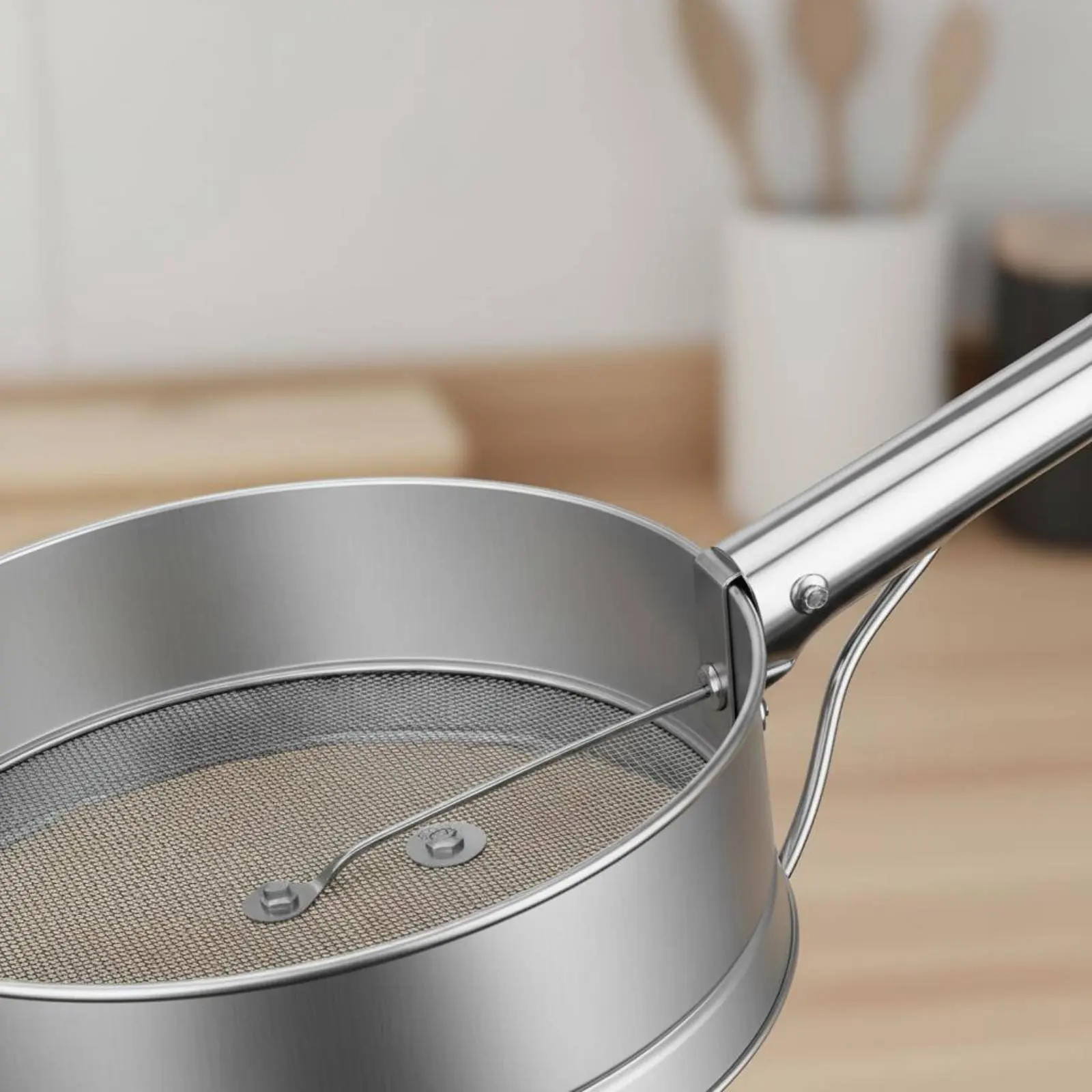 Stainless Steel Vibrating Sieve Fine Mesh Electric Flour Sifter Electric Flour Sieve Easy to Clean Vibrating Sand Screen