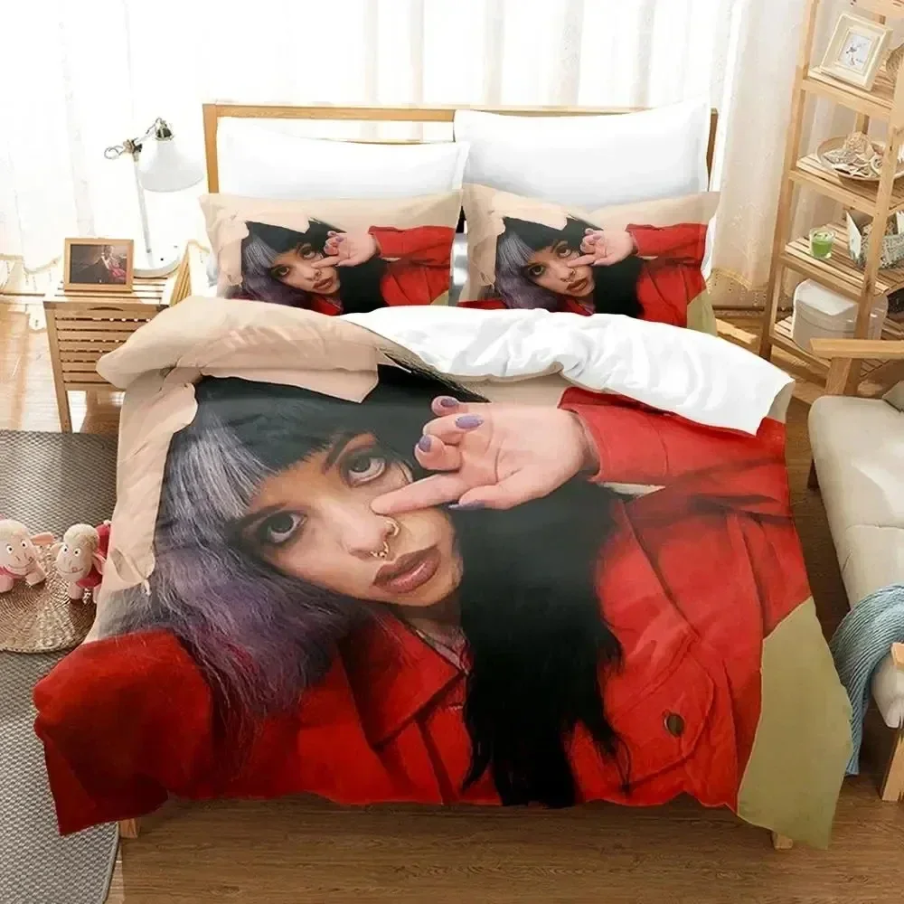 3D Print Singer Melanie Martinez Bedding Set Printed Bed Set With Pillowcase Duvet Cover Soft Queen King Size Bedclothes Home