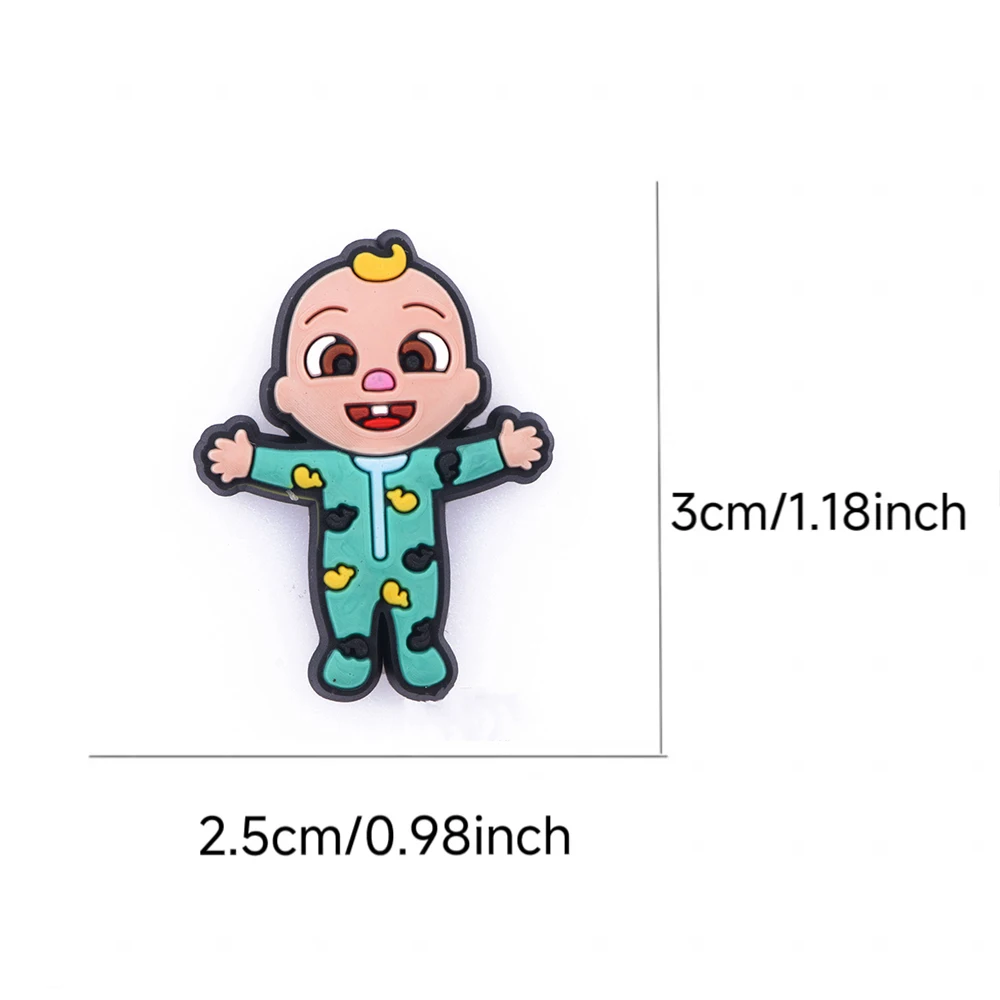 1-100 قطعة MINISO جديد البطيخ الطفل سلسلة البلاستيكية إكسسوارات أحذية صالح مع ثقب الأساور DIY بها بنفسك انفصال مقاوم للماء هدايا الاطفال #2