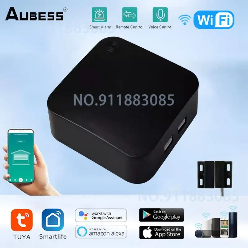 

Tuya Wifi Garage Door Switch Sensor Intelligent Garage Door Controller Wireless APP Remote Conrtrol Work With Alexa Google Home