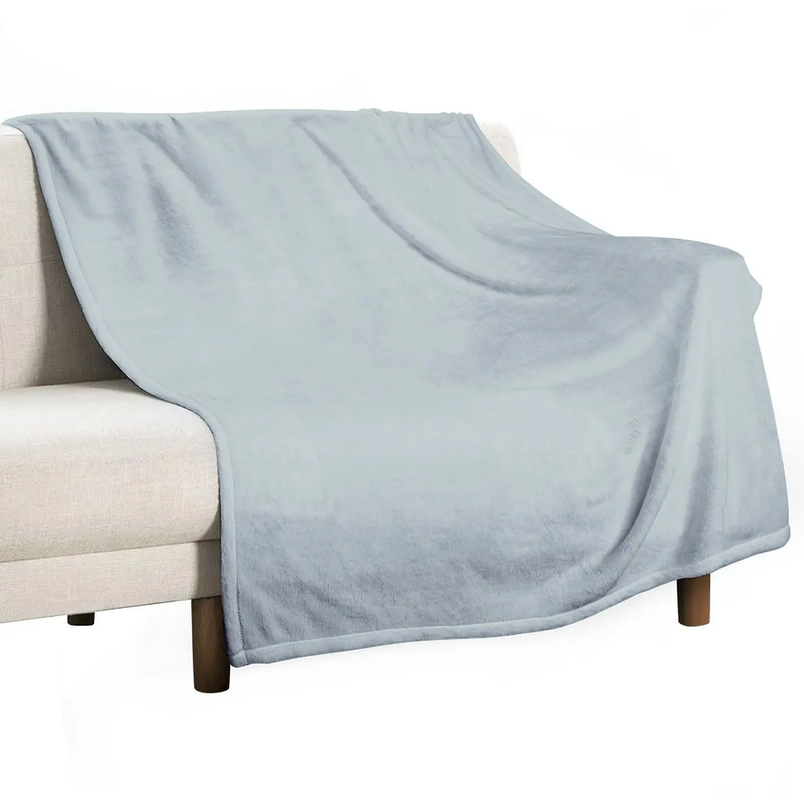 Minimalist Solid Color - Sea Breeze Throw Blanket Sofa Quilt Furrys Heavy Blankets