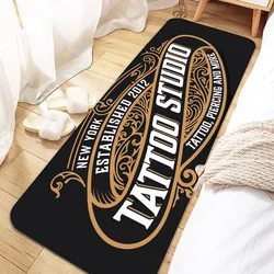 Tattoo Shop Door Mat Entrance Non-slip Doormat Washable Kitchen Carpet Living Room Hallway Rugs Bathroom Bath Door Mats