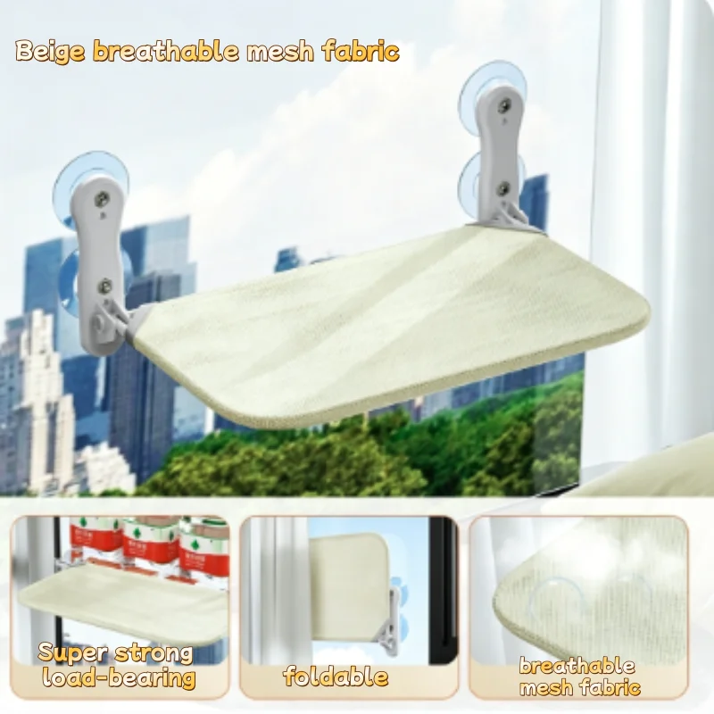 20kg Tragfähige Katzenhängematte mit Klettergerüst, Komfortabler Sonniger Fenstersitz, Hängendes Haustierbett für Kätzchen, Neue Haustierzubehör – Detail 25
