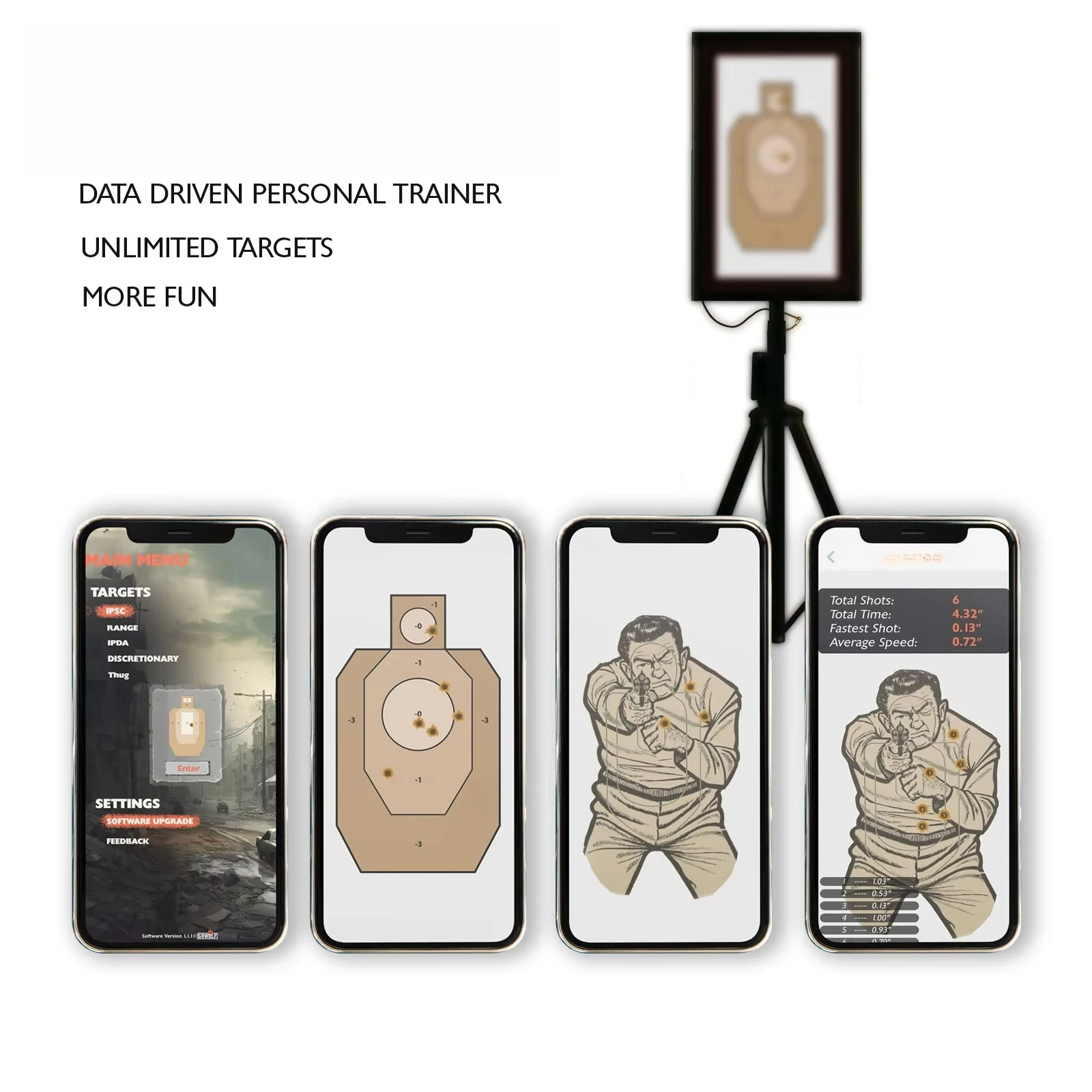 الهدف الذكي المحمول لمدرب الرماية المنزلي الهدف التفاعلي لبيليه BB