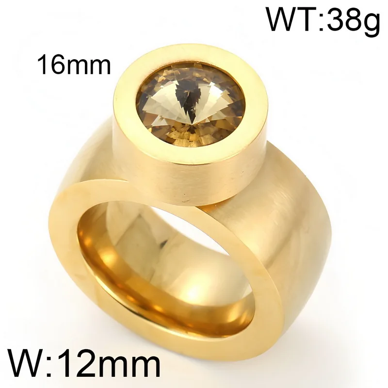 Kalen Trendy Eleganter Vielseitiger Street-Style Strass-Edelstahlring für Frauen, Modischer Alltagsschmuck, Geschenk zum Muttertag – Detail 2