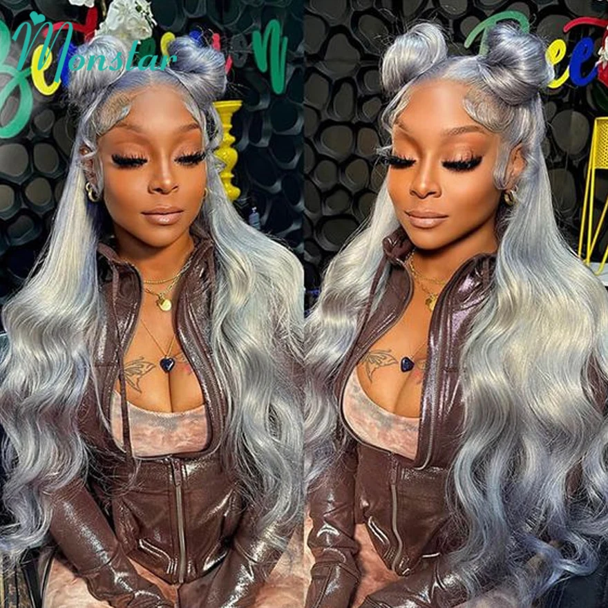 Grey Color Lace Fronts Wigs Human Hair 613 Hd Lace Frontal Wig 13x6 Vietnamese Raw Hair Body Wave Human Hair Wig for Black Women