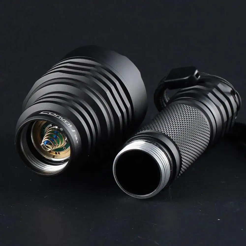 Convoy C8+ SST40 7135*8 LED Flashlight 2000LM 6500K/5000K 12 Groups 18650 Tactical Torch Work Lamp For Outdoor Camping Hunting