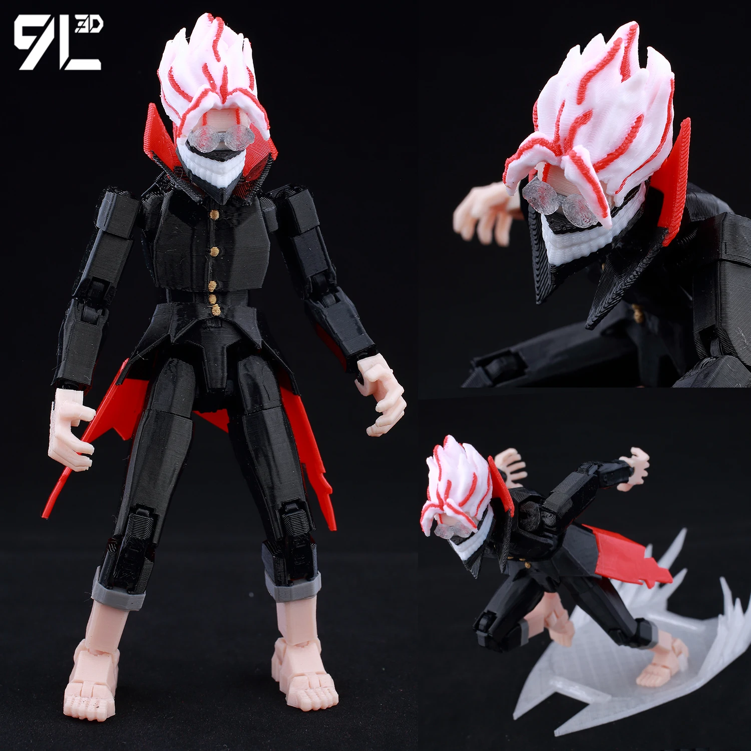 9L3D Titan13 Full Body Beweegbare Robot Speelgoed Gelede Beweegbare Pop met DIY Montage voor Games Collectible voor Stop Motion Fan T13