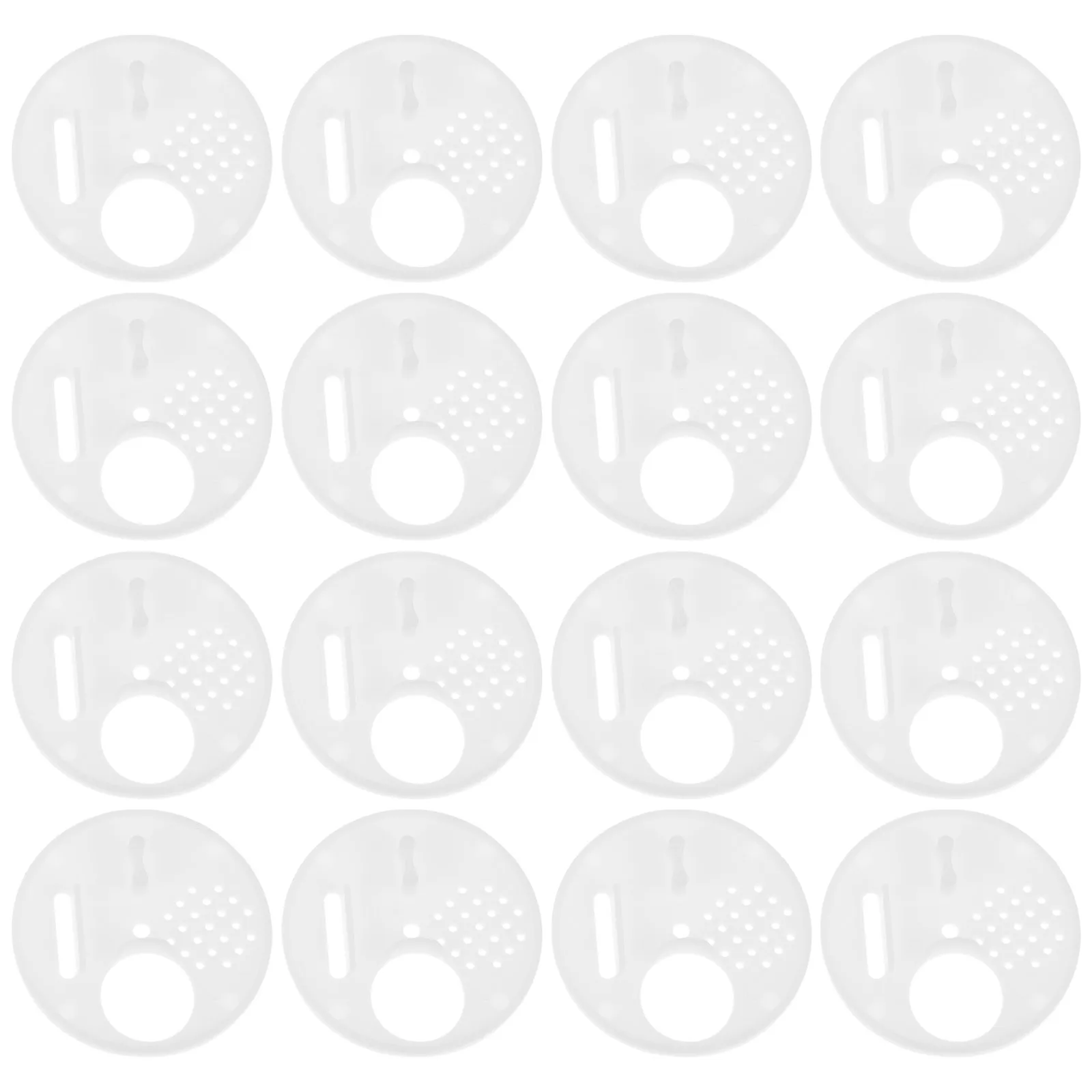 

20pcs Beehive Entrance Gates Plastic Round Rotatable Bee Breathable Doors Nest Door Tools White Disc Practical Use Beekeeping