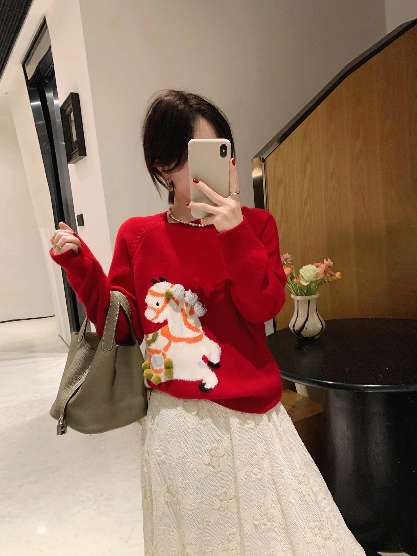 

Женский шерстяной свитер Misslady в стиле ретро, красный, свободного кроя, с эффектом стройности, с длинными рукавами, вязаный топ, винтажная коллекция Spring Collection