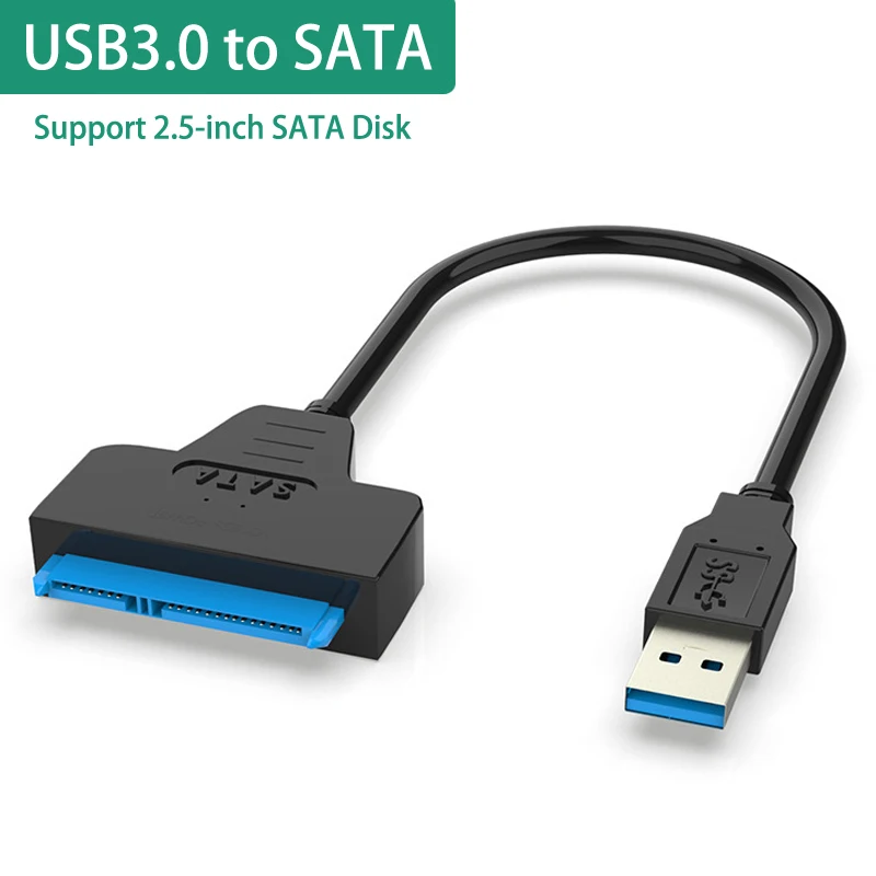 USB 3.0 SATA 3 Cable Sata To USB 3.0 Adapter Up To 6 Gbps Support 2.5 Inch External HDD SSD Hard Drive 22pin Sata III Cord Cable