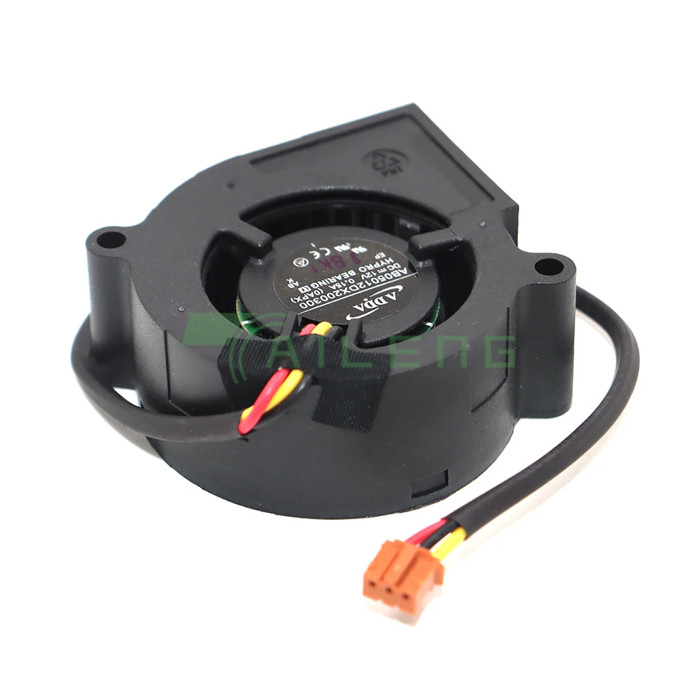 AB05012DX용 새로운 오리지널 5cm 원심 팬 200300   AB05012DX 200600   프로젝터 송풍기 냉각 팬 12V 0.15A 3선